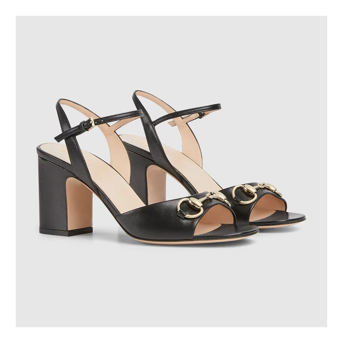 Gucci 80mm Horsebit Sandals Purple