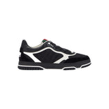 Gucci Re-Web Suede and Webbing-Trimmed Canvas and Leather Sneakers Black 3