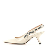 Christian Dior Patent Ribbon J'Adior Slingback 65Mm Pump Off White 2