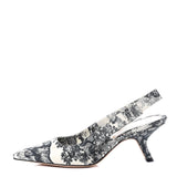 Christian Dior Toile de Jouy Sweet D Slingback Pump Off White 1