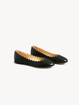 Chloé Lauren Scalloped Ballerina — Black 1