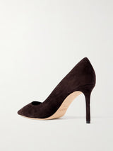 Jimmy Choo Romy 85 Suede Pumps Brown 1