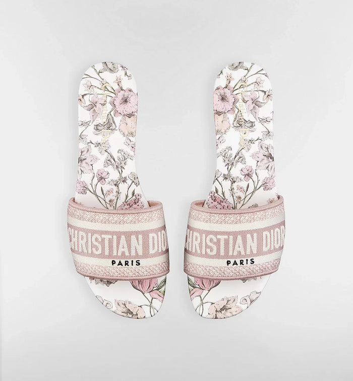 Dior Dway slide Cotton and Rose