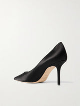Jimmy Choo Love 85 Satin Pumps Black 2