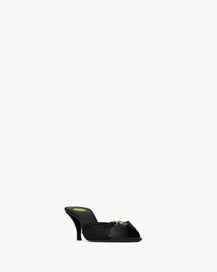 YSL Jerry Sandlas in Satin Crepe and Rhinestones