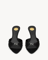 YSL Jerry Sandlas in Satin Crepe and Rhinestones 3