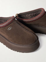 UGG Tazz Embroidered Shearling Platform Slippers 3