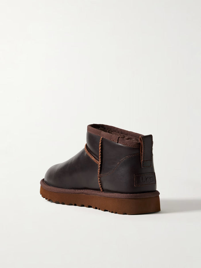 UGG Classic Ultra mini Leather Ankle Boots